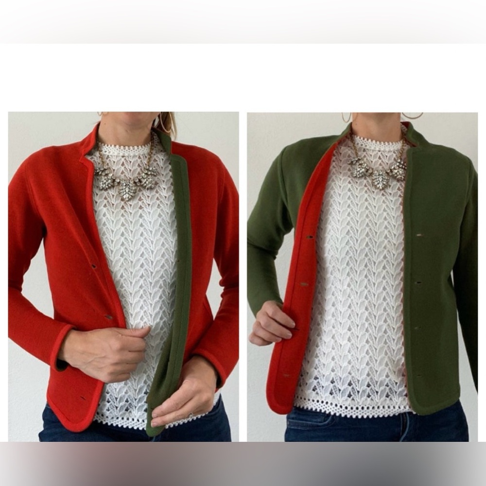 60s vintage Open Front sweater Cardigan Sweater holiday Christmas 1960s